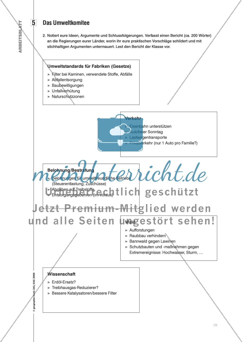 Das Klima geht uns alle an! - Handlungskompetenzen durch Sachkenntnisse erlangen Preview 8