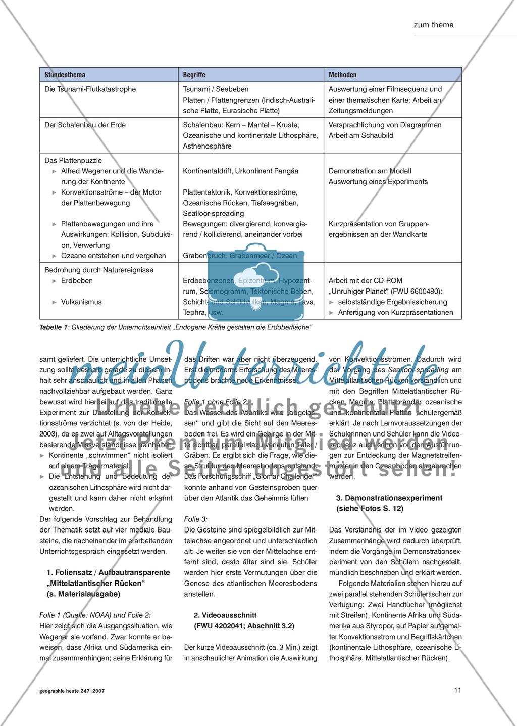 „Alles Schiebung!“ - Selbstständig und handlungsorientiert tektonische Prozesse kennen lernen Preview 2