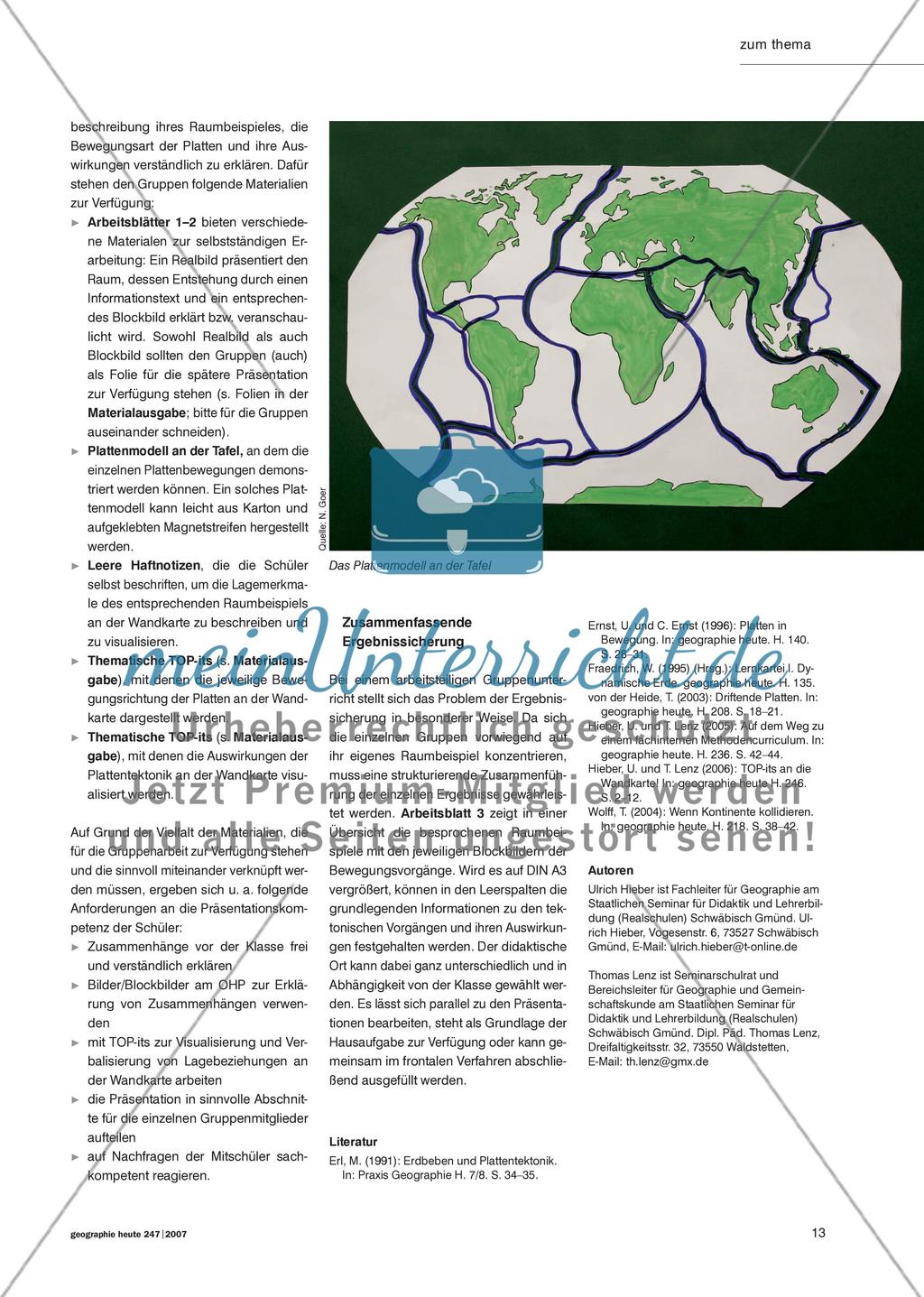 „Alles Schiebung!“ - Selbstständig und handlungsorientiert tektonische Prozesse kennen lernen Preview 4
