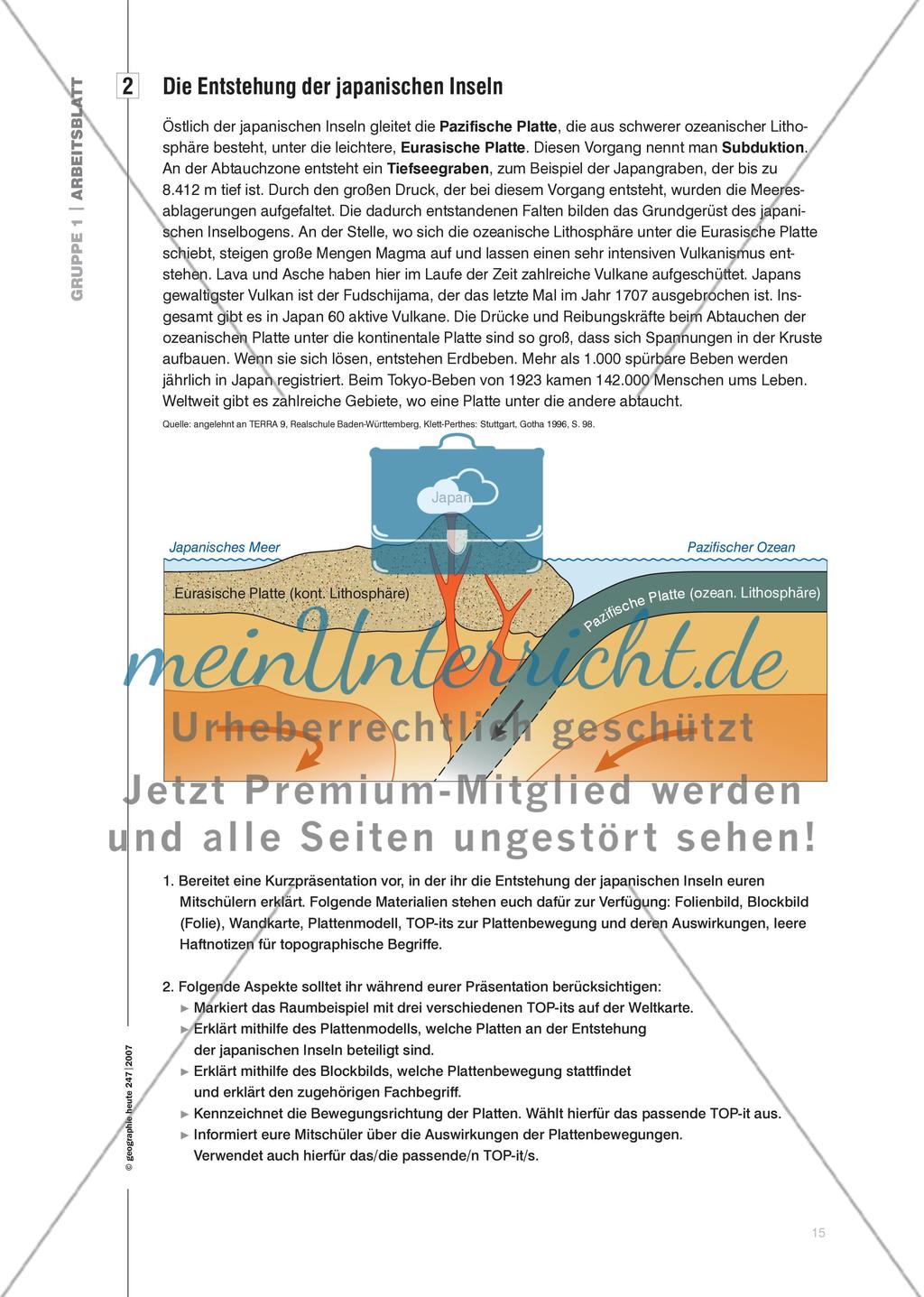 „Alles Schiebung!“ - Selbstständig und handlungsorientiert tektonische Prozesse kennen lernen Preview 6