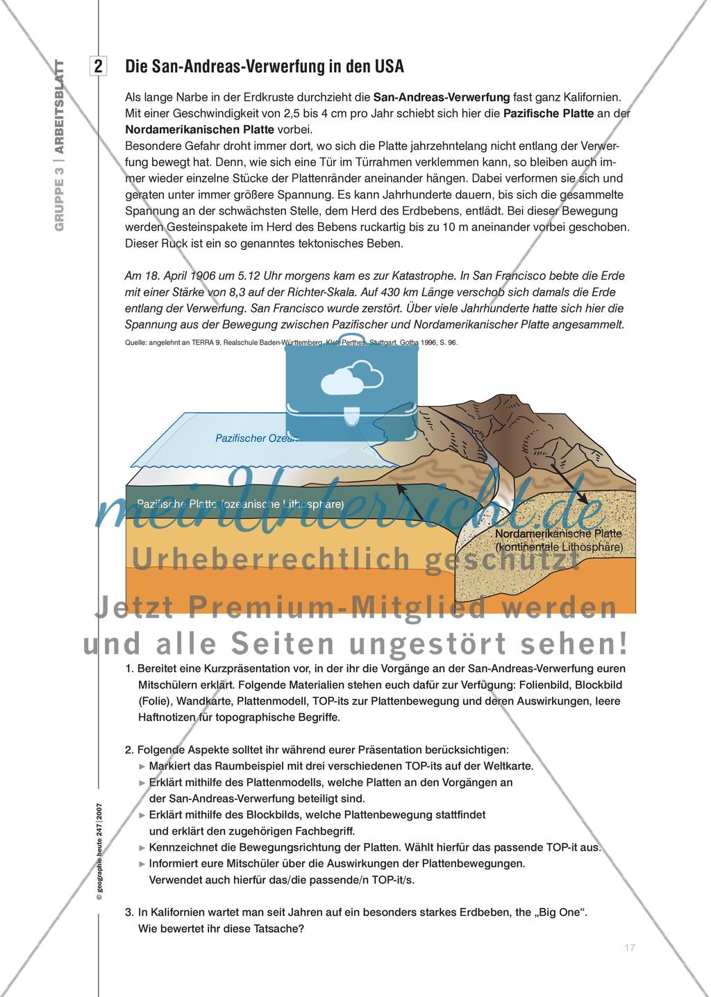 „Alles Schiebung!“ - Selbstständig und handlungsorientiert tektonische Prozesse kennen lernen Preview 8