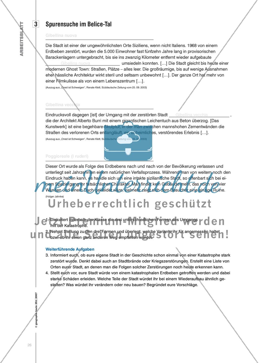 La terra trema – Die Erde bebt - Umgang mit Katastrophen am Beispiel des Erdbebens im Belice-Tal, Sizilien Preview 7