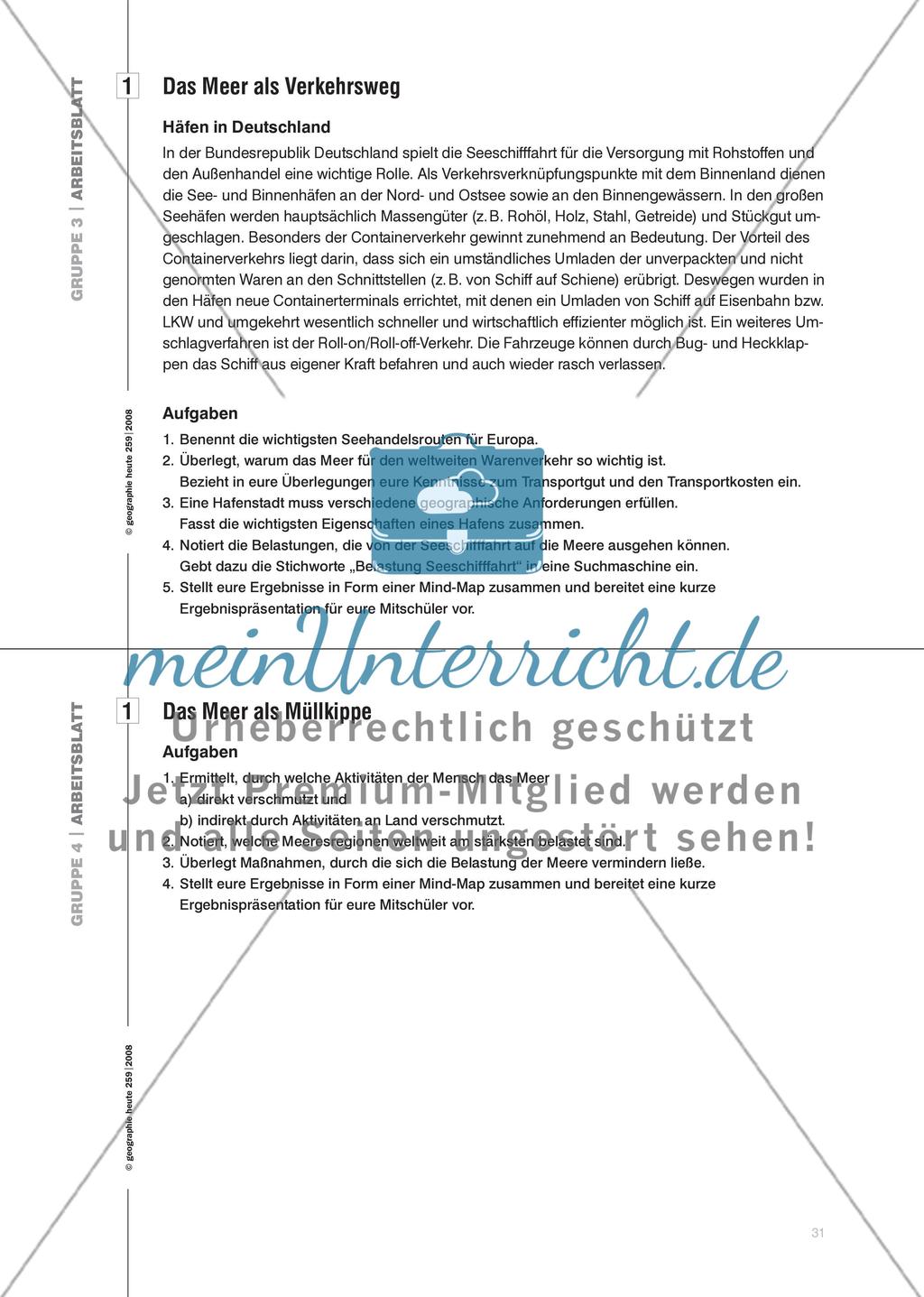 Das Meer als Wirtschaftsraum I - Rohstoffe, Energie und Verkehr Preview 4