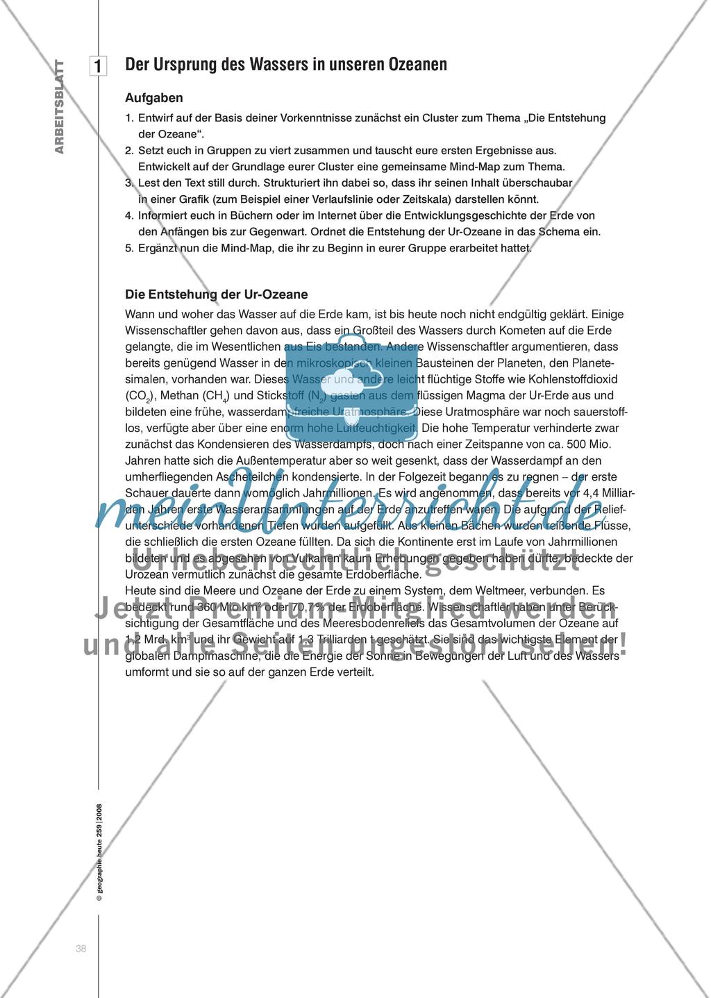 Vom Ur-Ozean zu den sieben Weltmeeren - Die Geschichte der Ozeane und ihre geoökologischen Folgen Preview 3