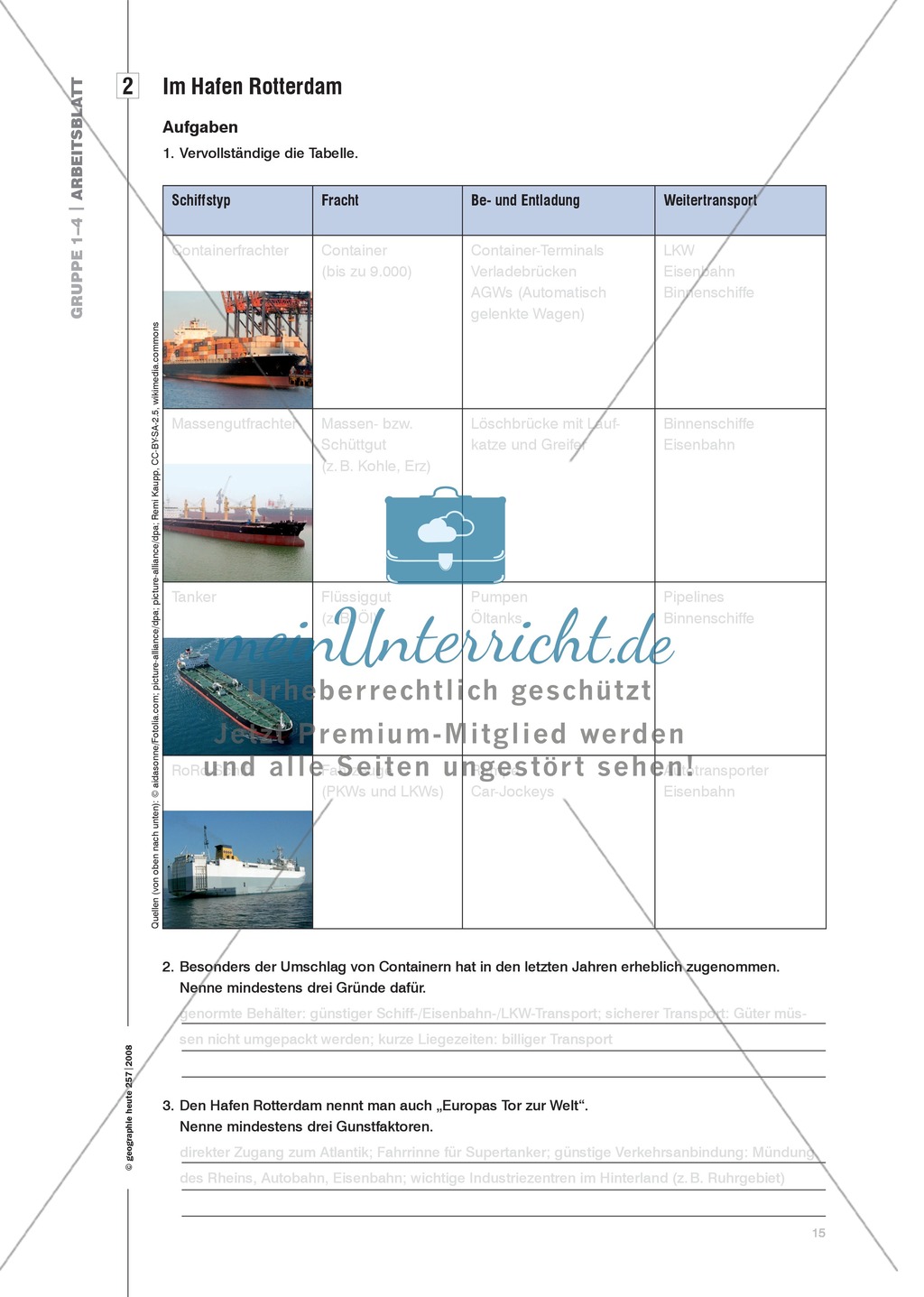Eine Hafenlandschaft am Beispiel des Hafens Rotterdam kennenlernen Preview 8