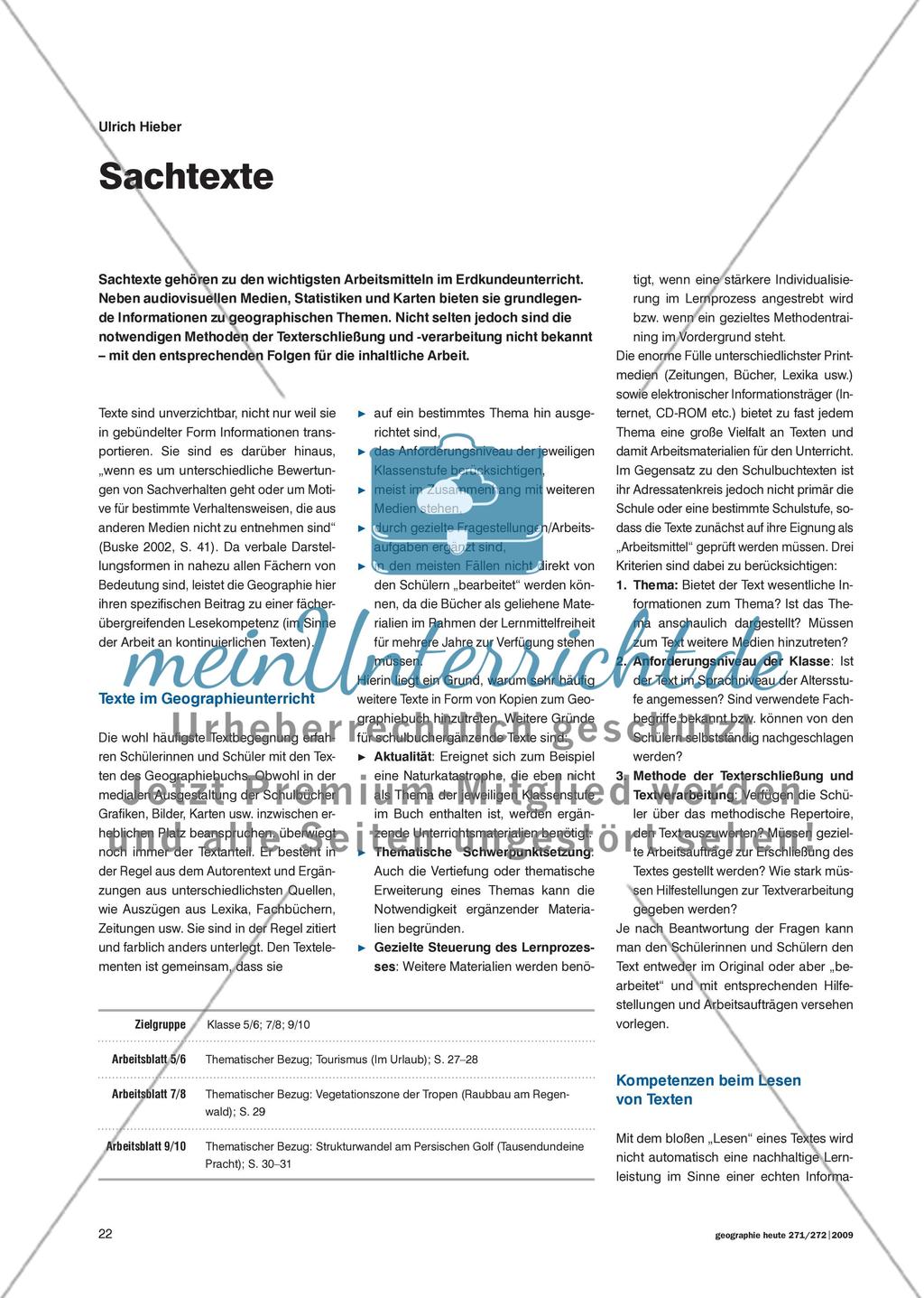 Sachtexte Preview 1