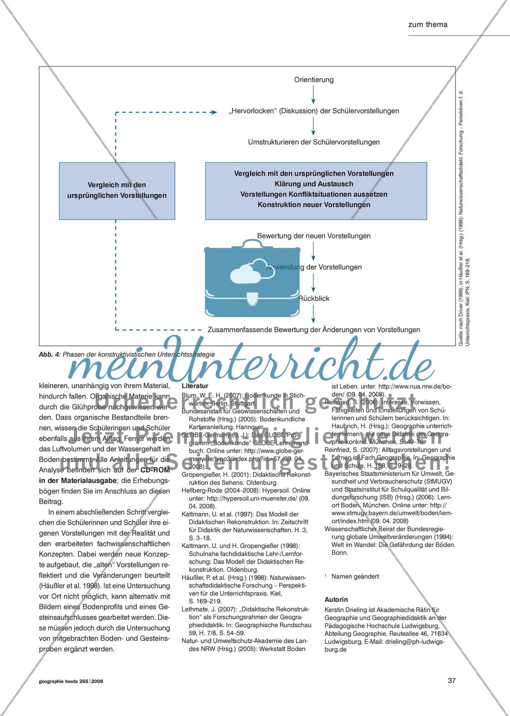 Erde oder Boden, Horizonte oder Schichten? - Alltagsvorstellungen zum Aufbau des Bodens Preview 4