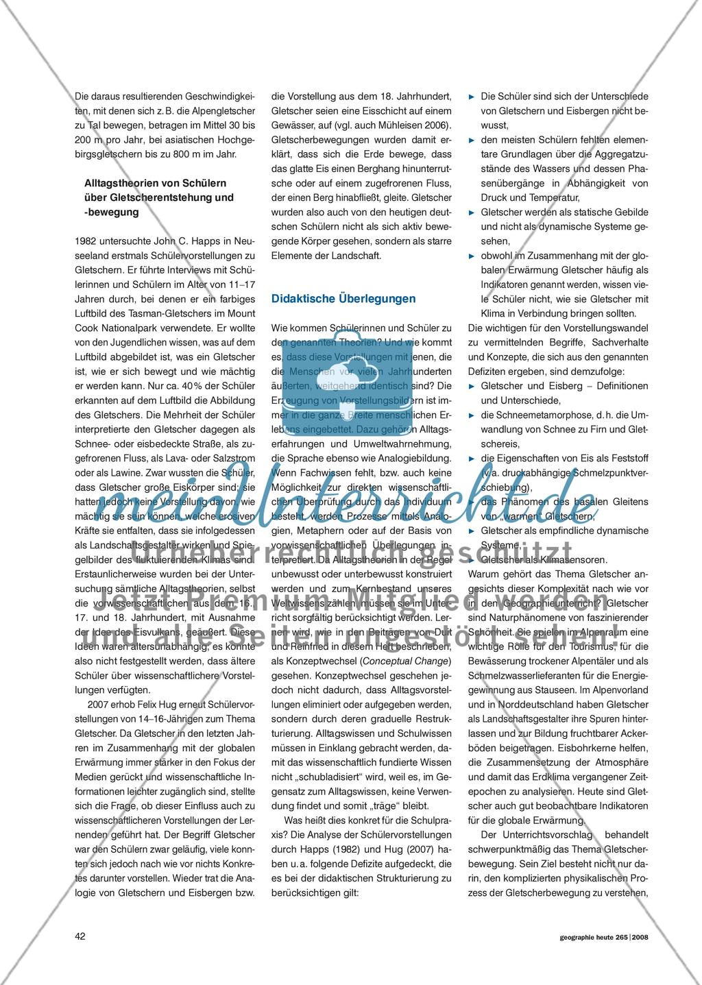 Von Eisklumpen, Eismeeren und Strömen aus Eis - Gletscherbewegungen sichtbar machen und Schülervorstellungen verändern Preview 3
