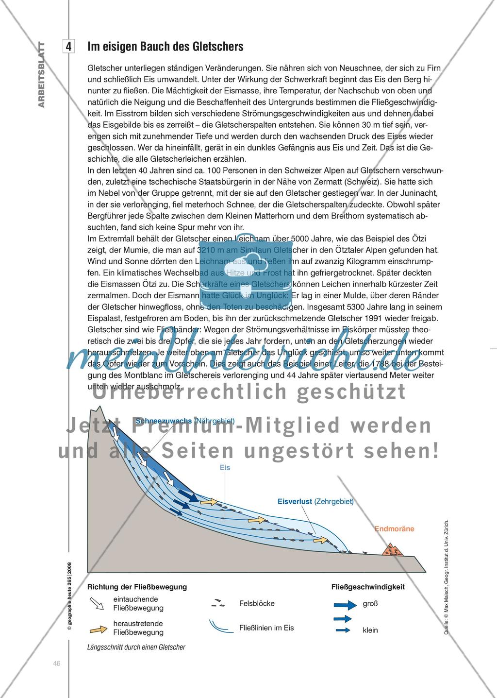 Von Eisklumpen, Eismeeren und Strömen aus Eis - Gletscherbewegungen sichtbar machen und Schülervorstellungen verändern Preview 7