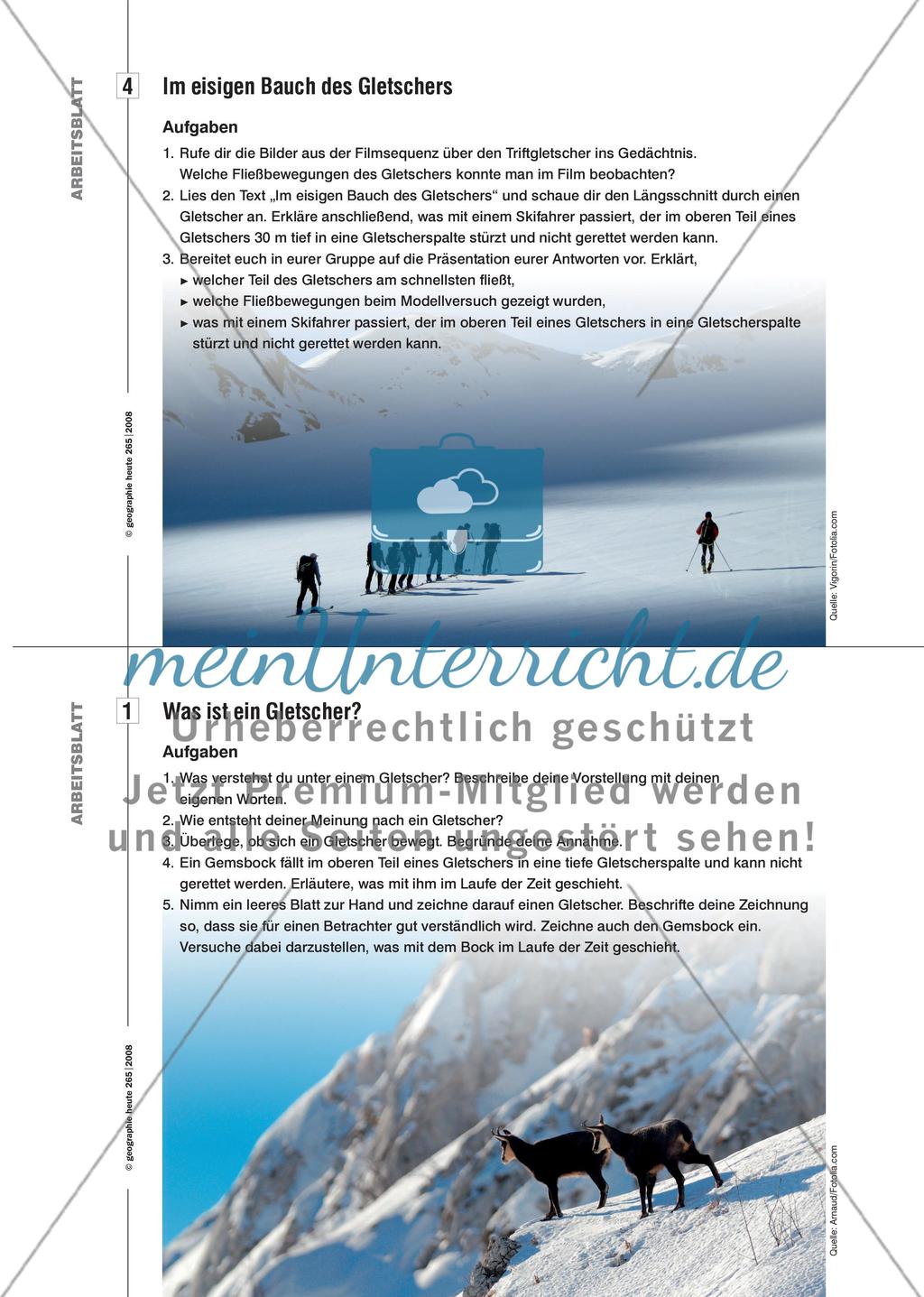 Von Eisklumpen, Eismeeren und Strömen aus Eis - Gletscherbewegungen sichtbar machen und Schülervorstellungen verändern Preview 8