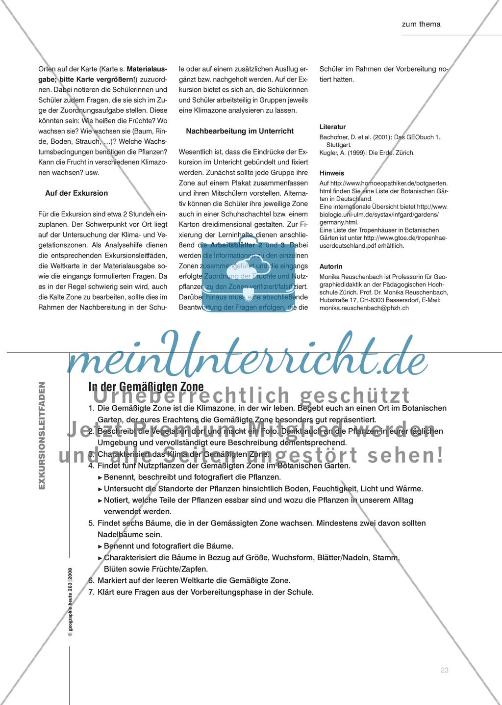 Klima- und Vegetationszonen hautnah erleben - Eine Kurzexkursion in den Botanischen Garten unternehmen Preview 4