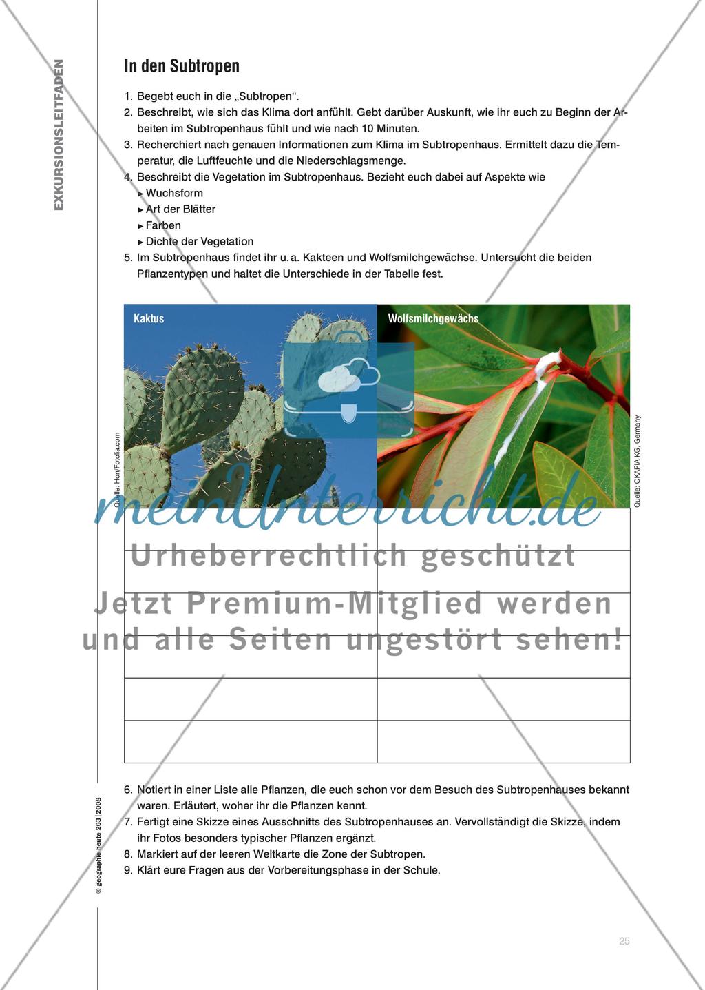 Klima- und Vegetationszonen hautnah erleben - Eine Kurzexkursion in den Botanischen Garten unternehmen Preview 6