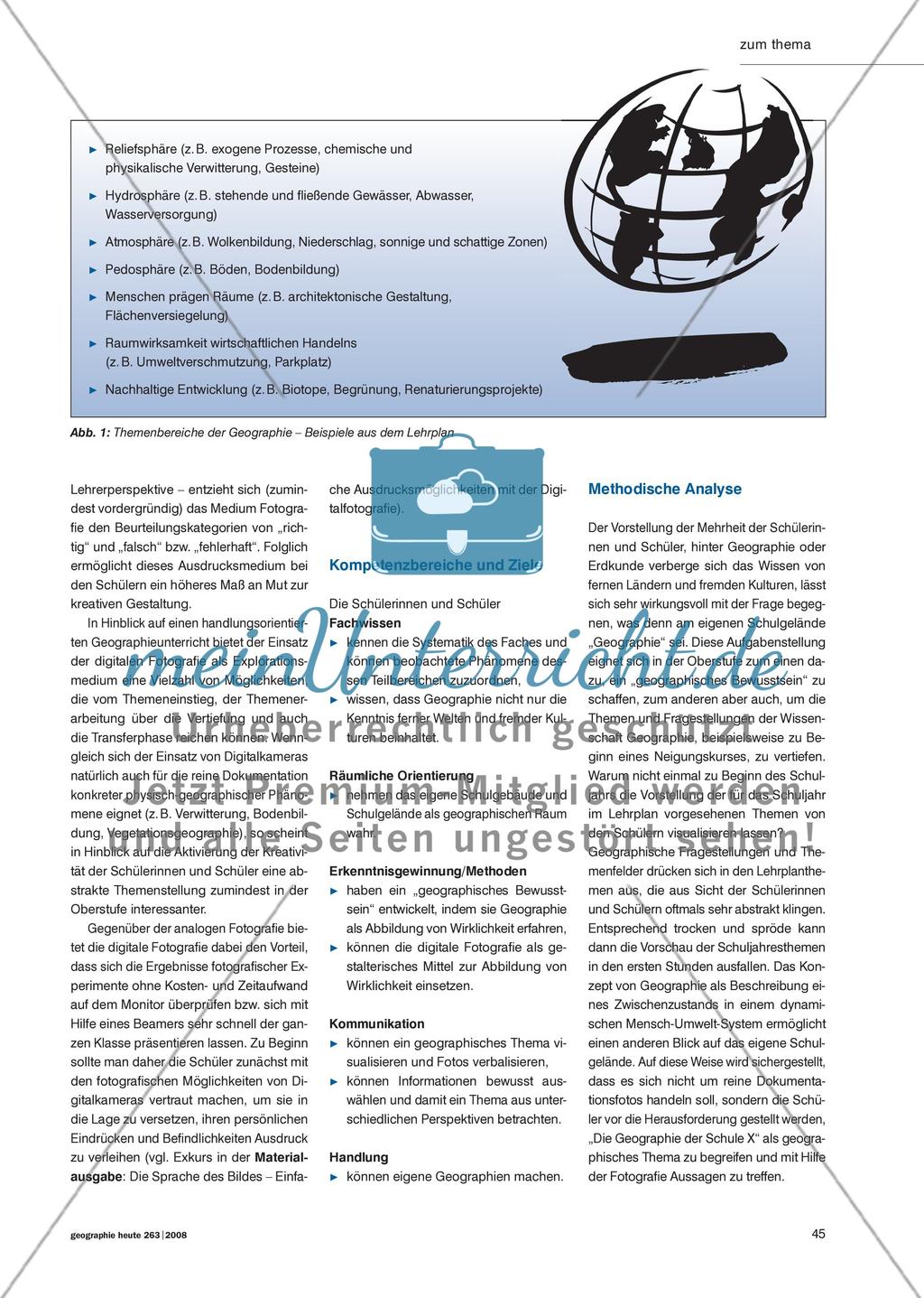 Der digitale Blick - Geographische Entdeckungen auf dem Schulgelände machen Preview 2