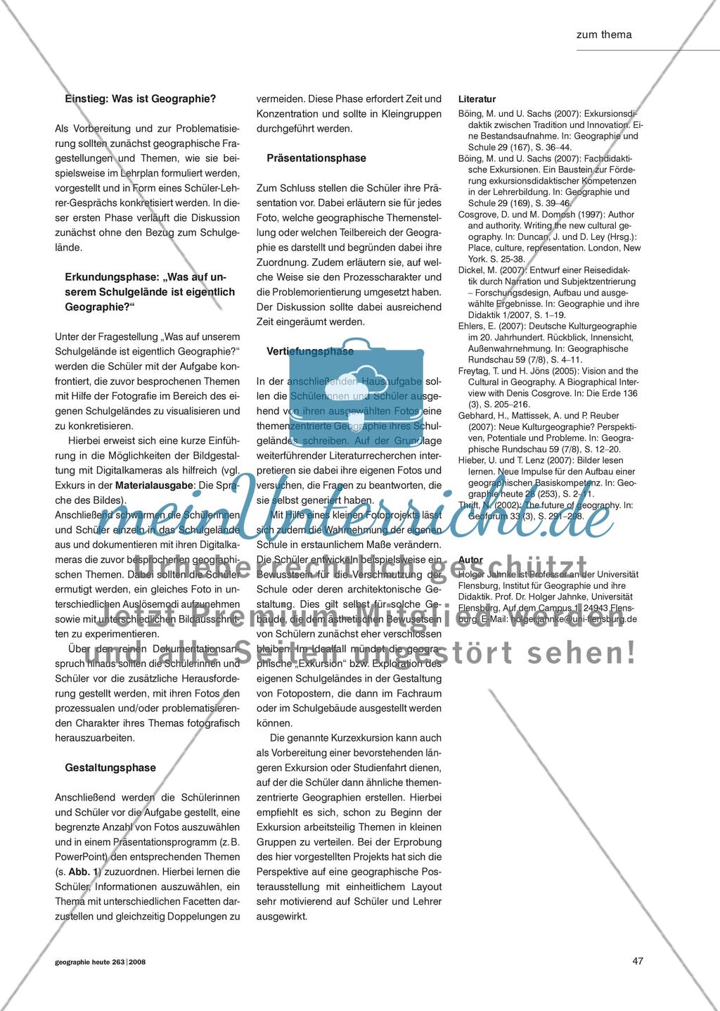 Der digitale Blick - Geographische Entdeckungen auf dem Schulgelände machen Preview 4