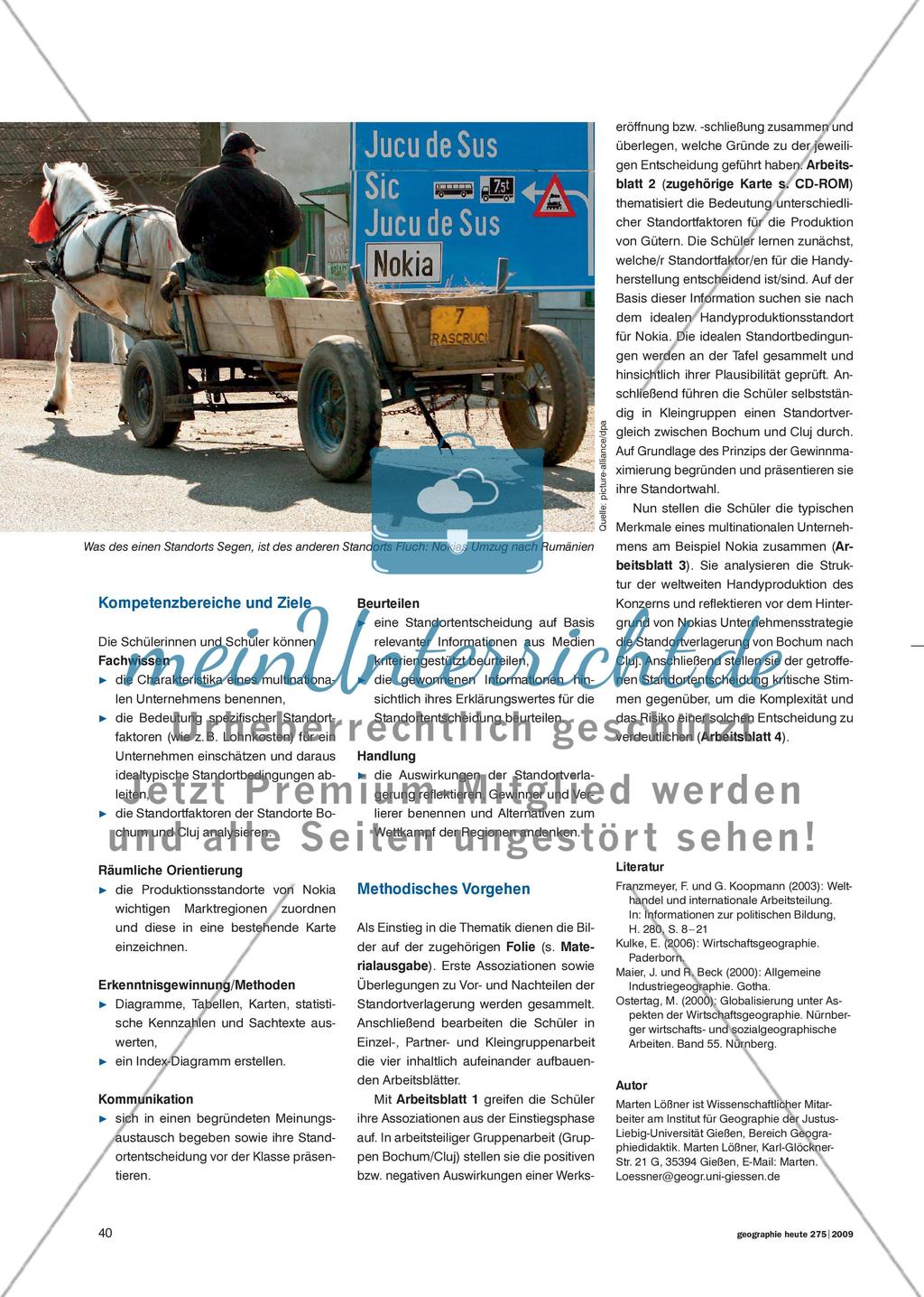 Die Karawane zieht weiter … - Eine Analyse der Standortverlagerung des Nokia-Werks von Bochum nach Cluj Preview 2