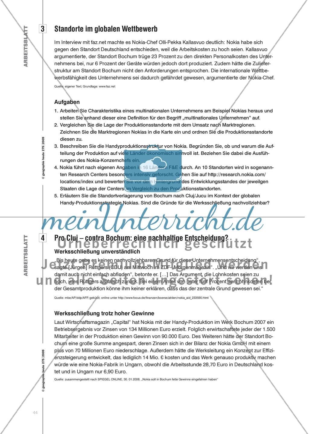 Die Karawane zieht weiter … - Eine Analyse der Standortverlagerung des Nokia-Werks von Bochum nach Cluj Preview 6