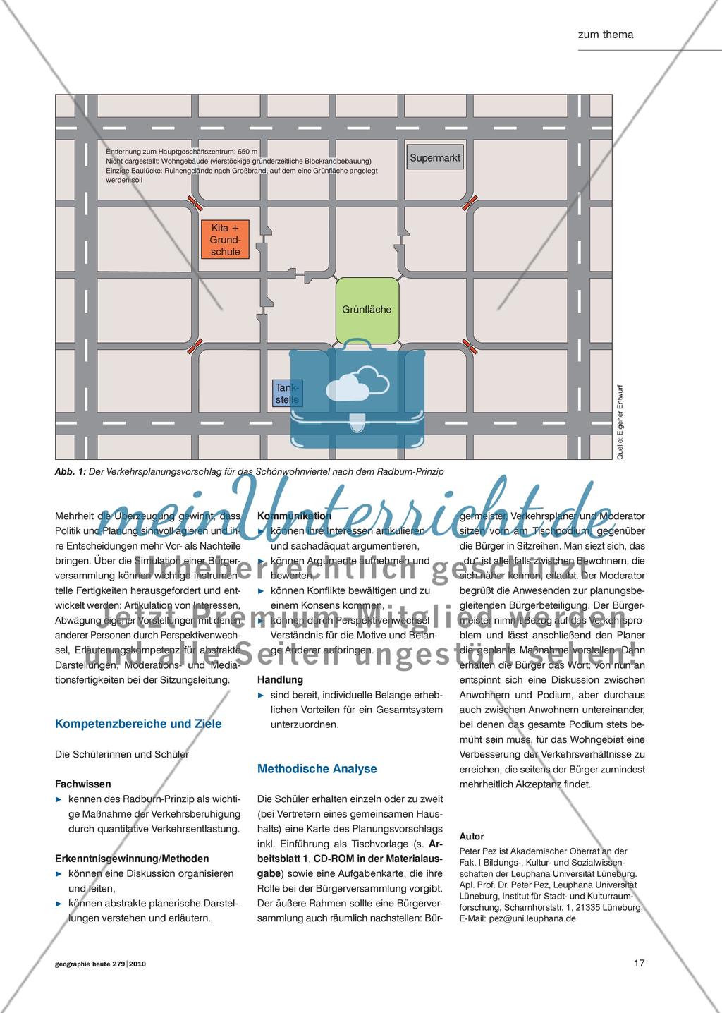 Partizipation bitte! - Eine Bürgerversammlung zu Verkehrsberuhigungsmaßnahmen simulieren Preview 2