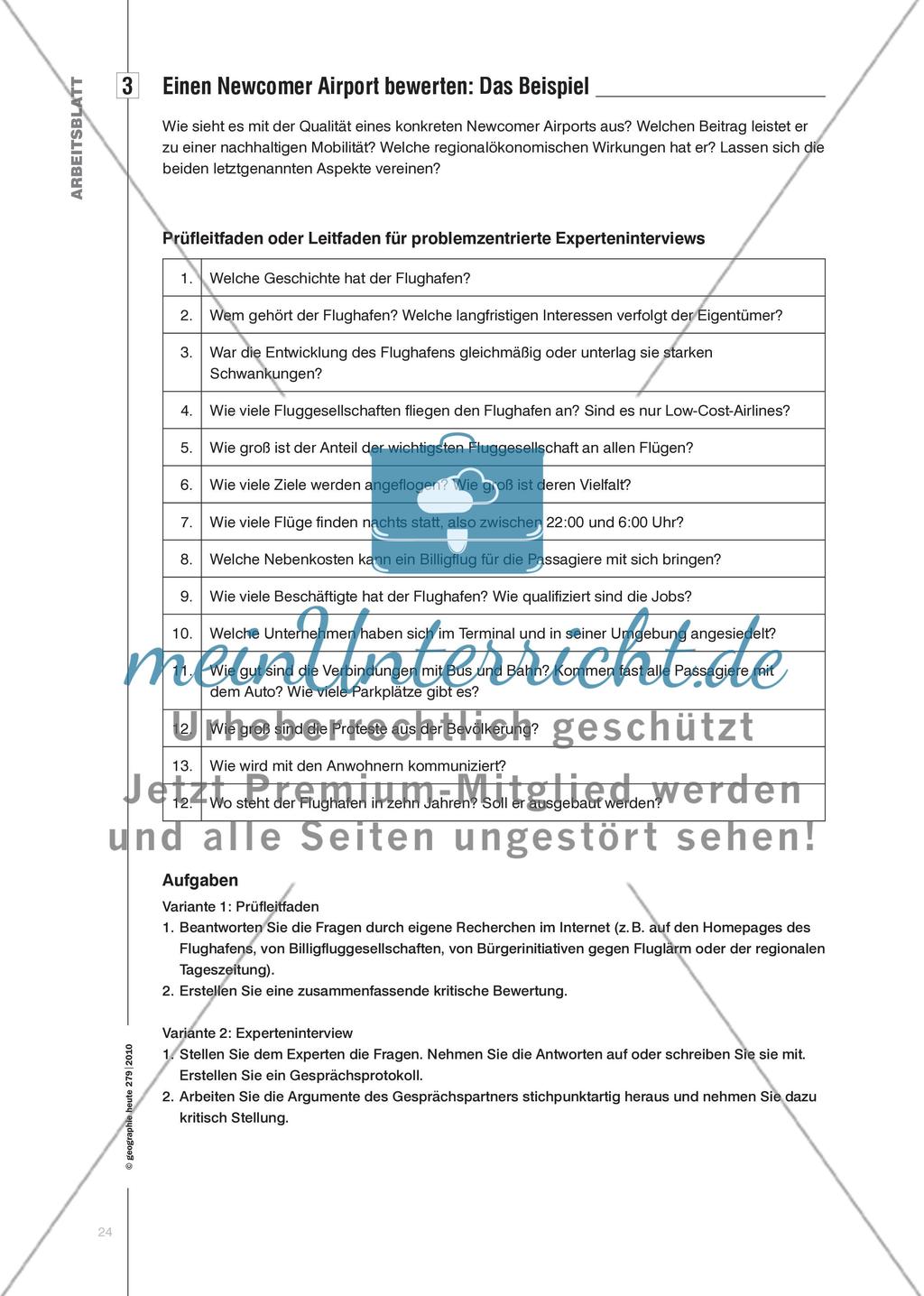 Newcomer Airports und Low-Cost Airlines - Neues Mobilitätsverhalten im deutschen Luftverkehr und die Frage nach einer nachhaltigen Verkehrsentwicklung Preview 5