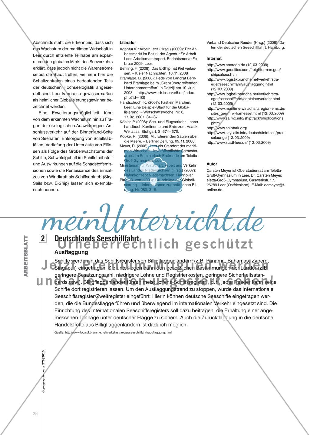 Maritime Wirtschaft und Seeverkehr aus regionaler Sicht - Leer als Knotenpunkt weltweiter Verkehrs- und Warenströme Preview 4