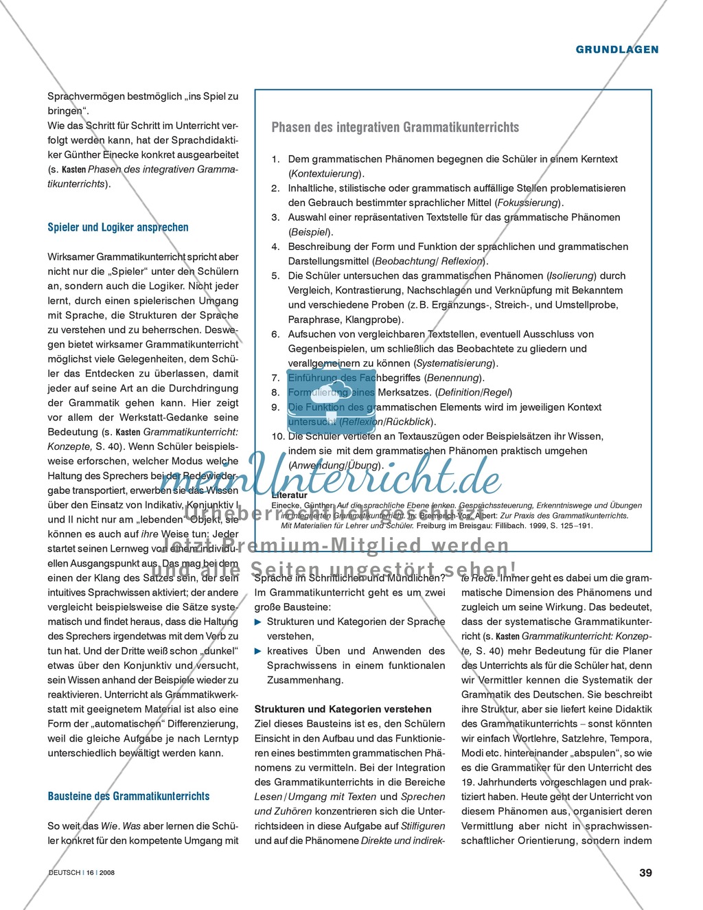Sprache begreifen zum Thema