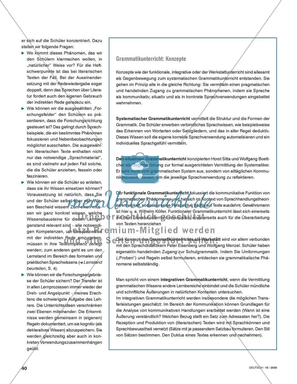 Sprache begreifen zum Thema