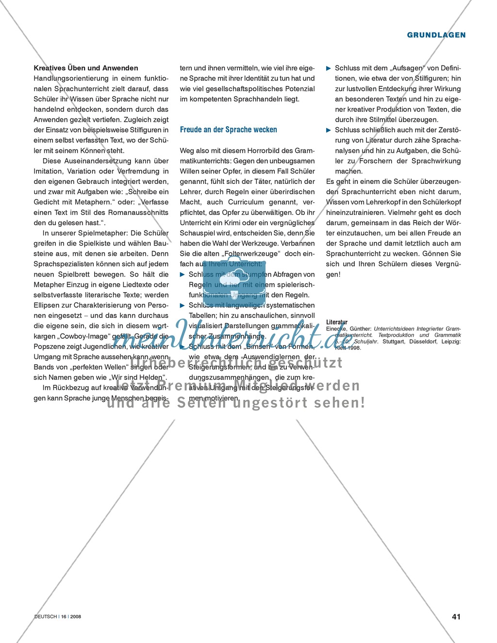 Sprache begreifen zum Thema