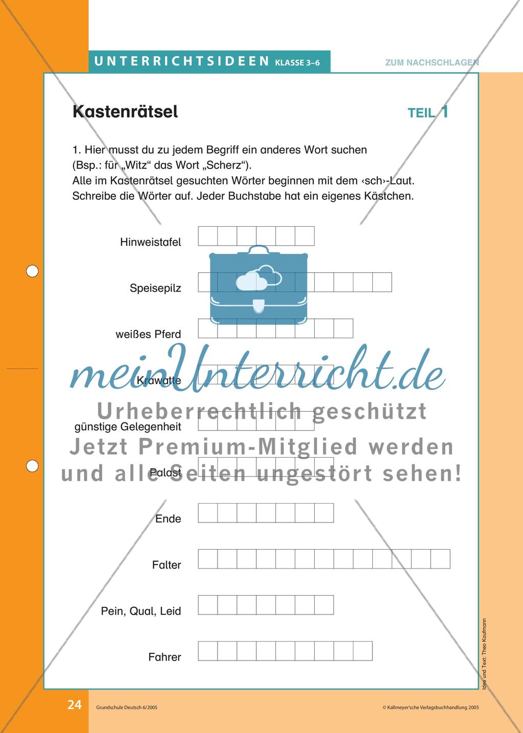 Übungen zum Nachschlagen im Wörterbuch Preview 3