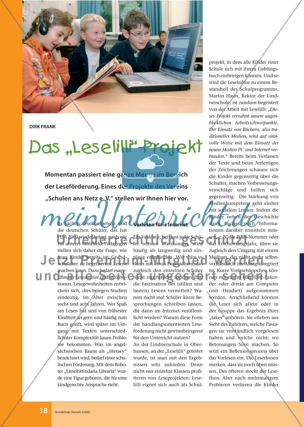 Das „Leselilli“-Projekt Preview 1