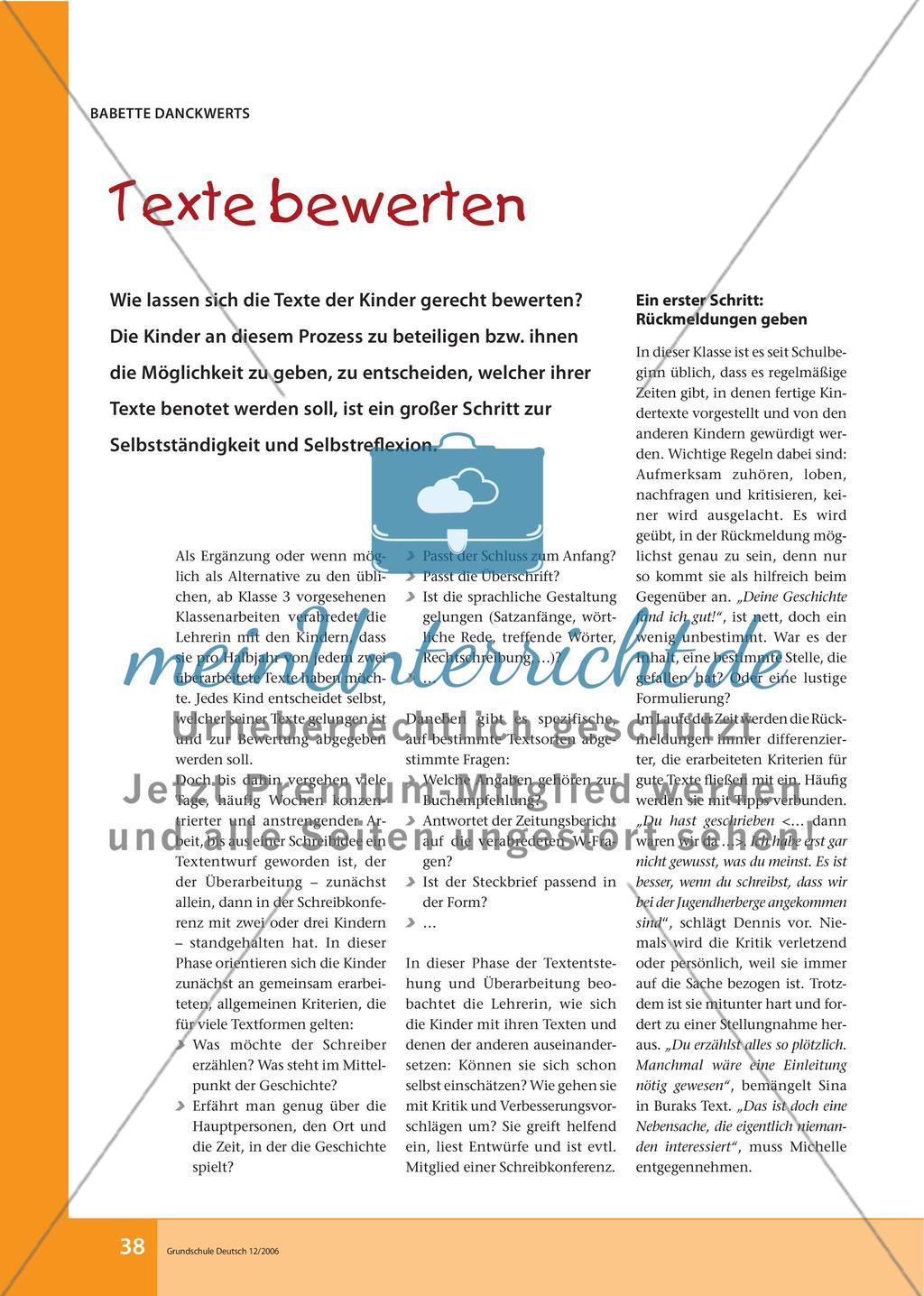 Texte bewerten Preview 1