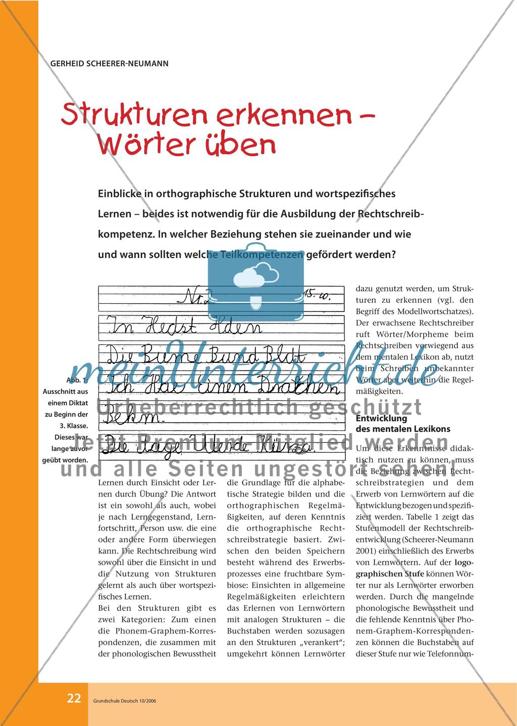 Strukturen erkennen – Wörter üben Preview 1