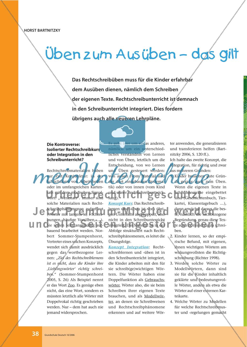 Üben zum Ausüben – das gilt auch für’s Rechtschreiben Preview 1