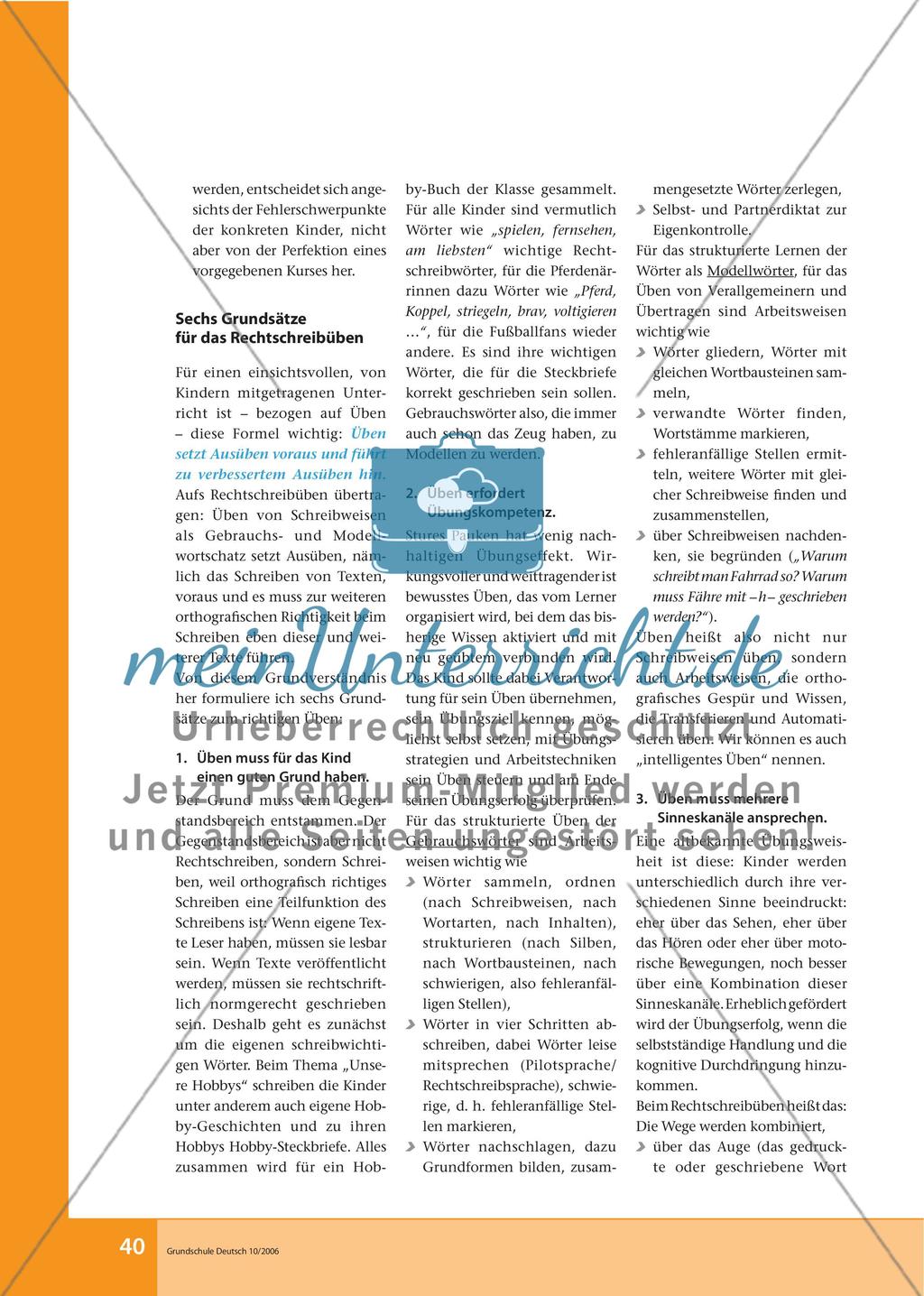 Üben zum Ausüben – das gilt auch für’s Rechtschreiben Preview 3