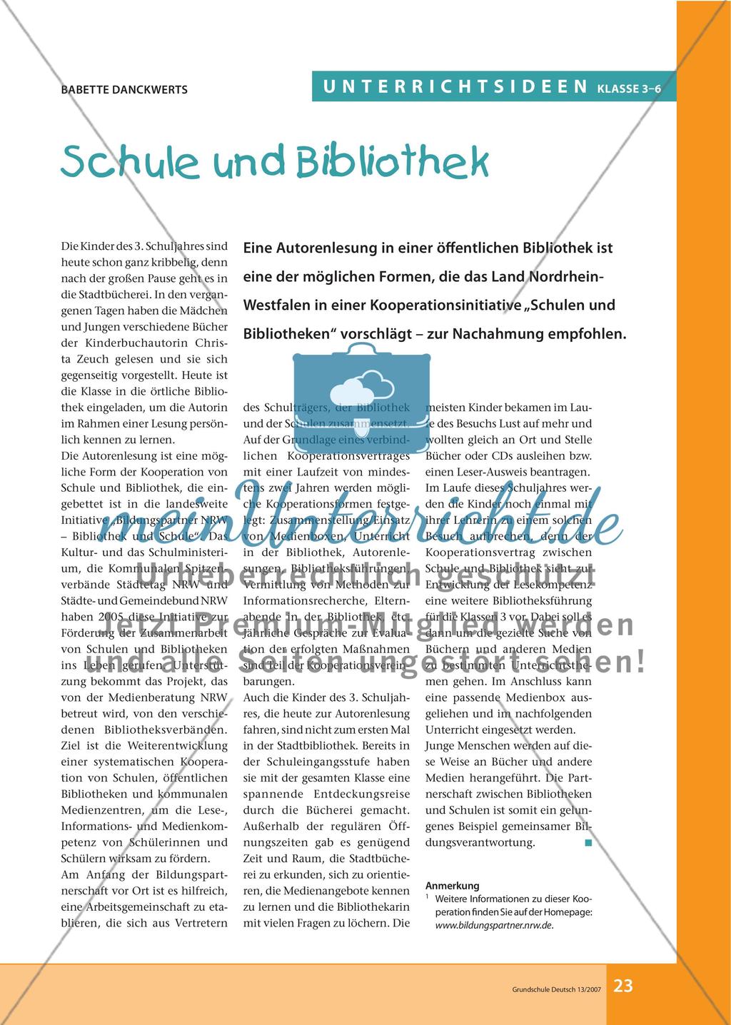 Schule und Bibliothek Preview 1