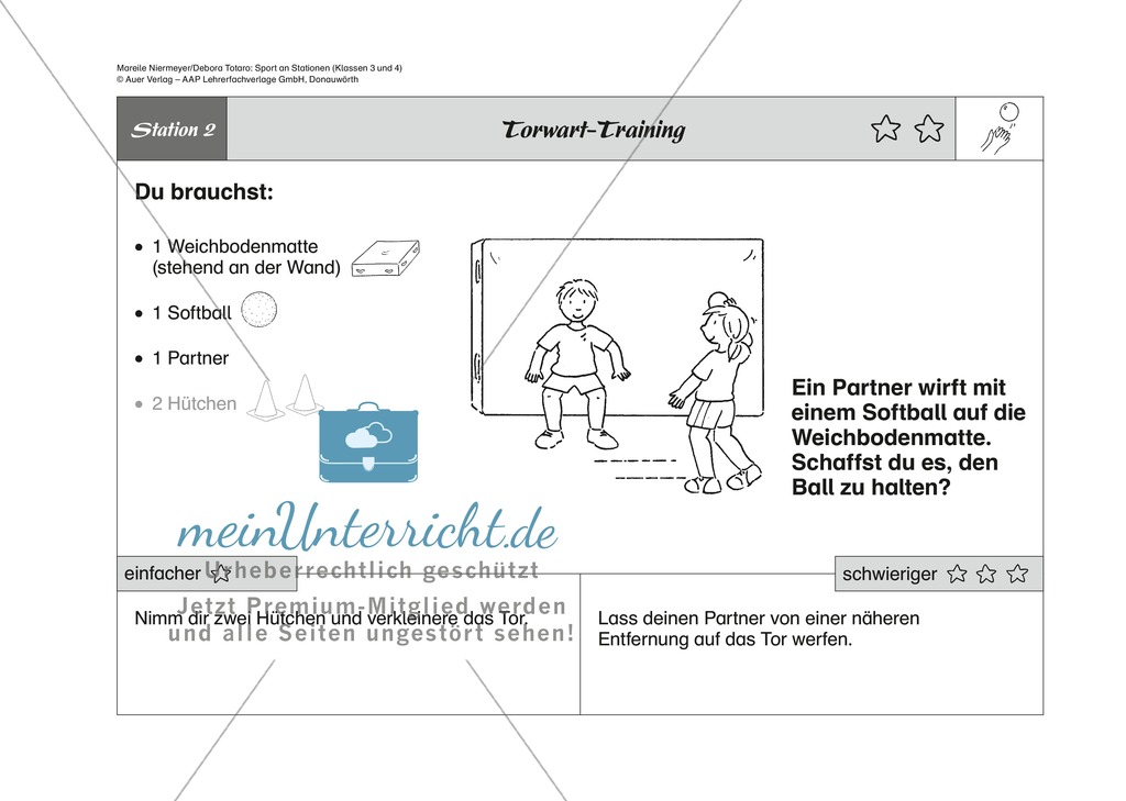 Grundlegende Elemente des Hand- und Basketball an acht Stationen trainieren Preview 2