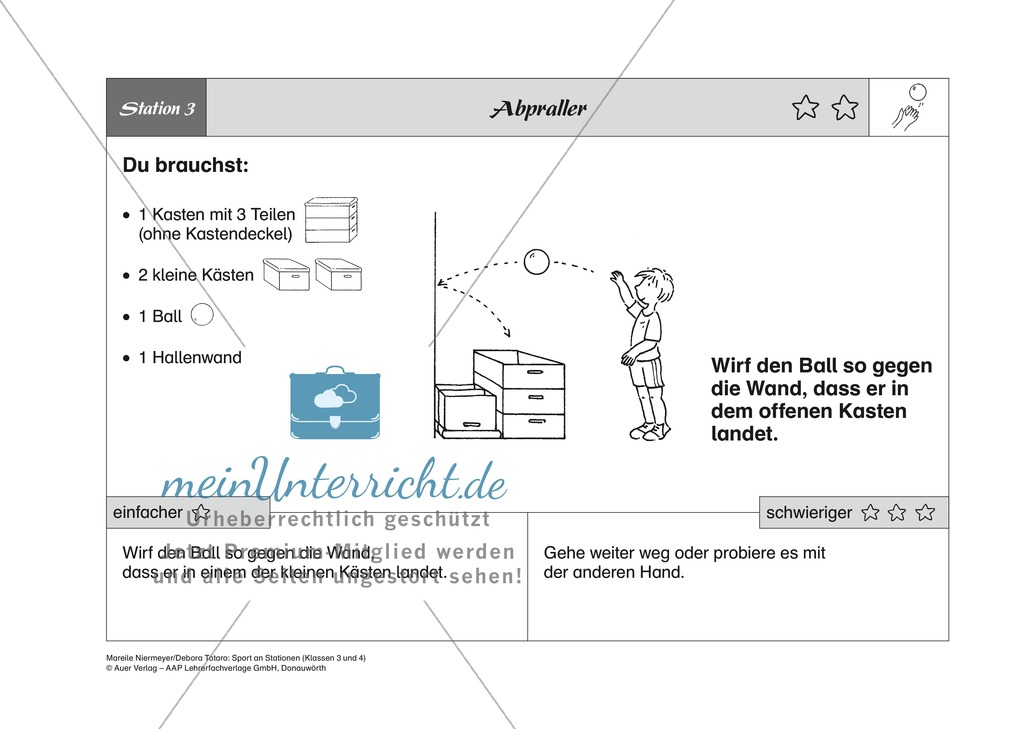 Grundlegende Elemente des Hand- und Basketball an acht Stationen trainieren Preview 3