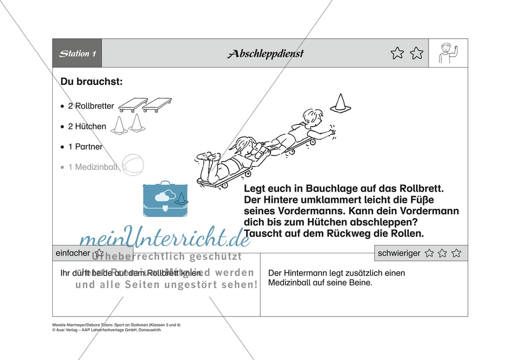 Fitness: Kraft und Ausdauer spielerisch an acht Stationen fördern Preview 1