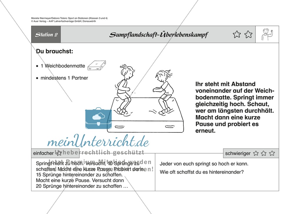 Fitness: Kraft und Ausdauer spielerisch an acht Stationen fördern Preview 2