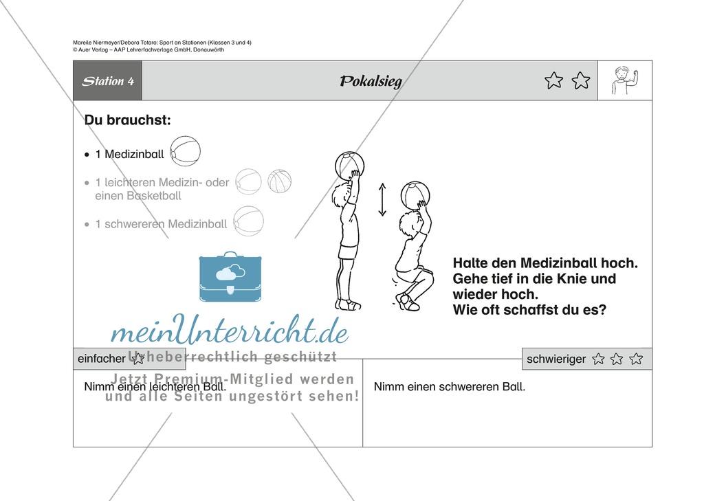 Fitness: Kraft und Ausdauer spielerisch an acht Stationen fördern Preview 4