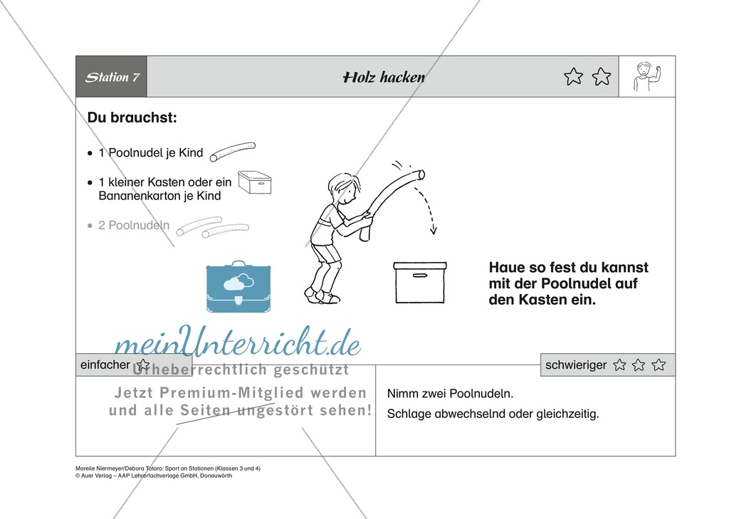 Fitness: Kraft und Ausdauer spielerisch an acht Stationen fördern Preview 7