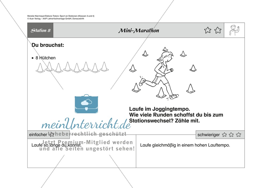 Fitness: Kraft und Ausdauer spielerisch an acht Stationen fördern Preview 8