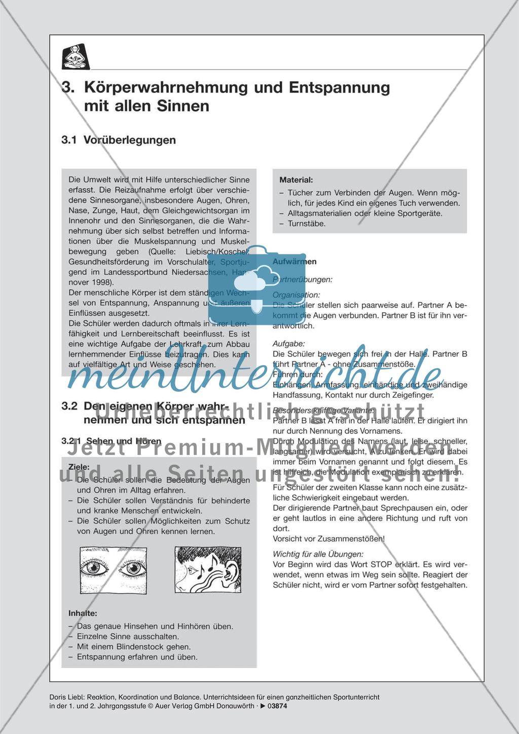 Körperwahrnehmung und Entspannung mit allen Sinnen Preview 1