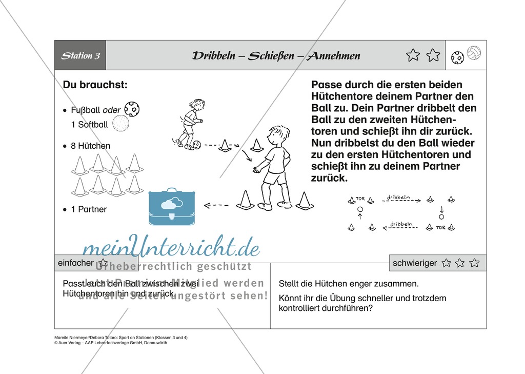 Fußball/Volleyball: Stationenlernen zu den Grundspielarten Preview 3