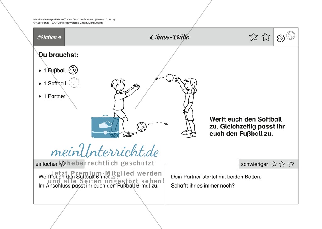 Fußball/Volleyball: Stationenlernen zu den Grundspielarten Preview 4