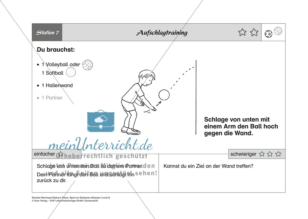 Fußball/Volleyball: Stationenlernen zu den Grundspielarten Preview 7
