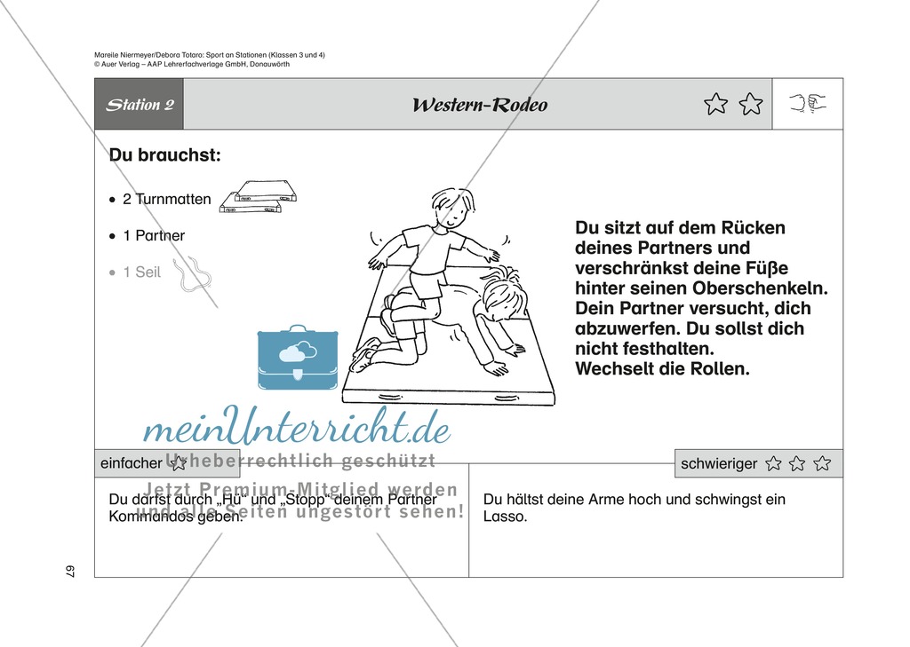 Kampfsport: Stationenlernen zu Ringübungen, Fechtübungen und Schlagübungen Preview 2