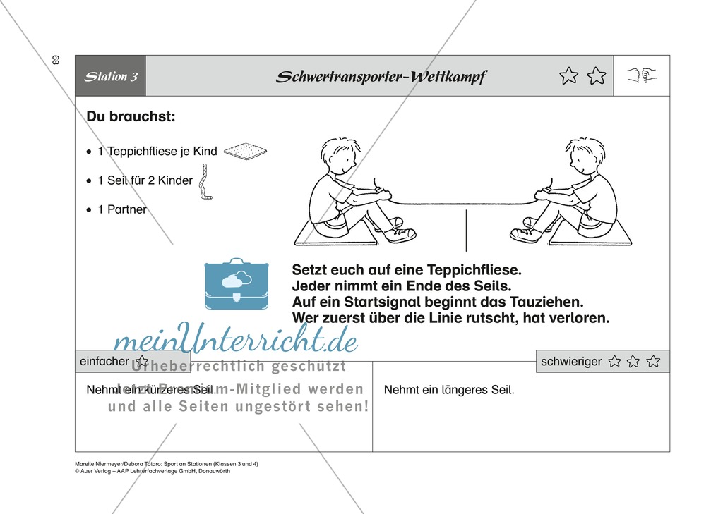 Kampfsport: Stationenlernen zu Ringübungen, Fechtübungen und Schlagübungen Preview 3
