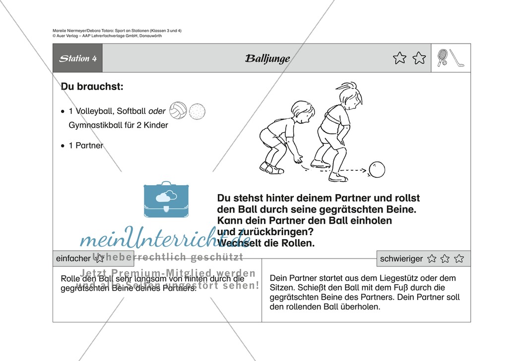 Rückschlagspiele: Stationenlernen zu den Grundspielarten beim Hockey und Tennis Preview 4