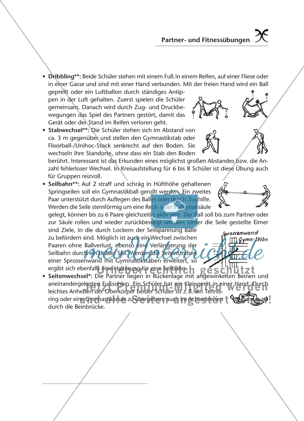 Sammlung von Partner- und Gruppenübungen zur Förderung von Kraft, Ausdauer und Gleichgewicht Preview 11