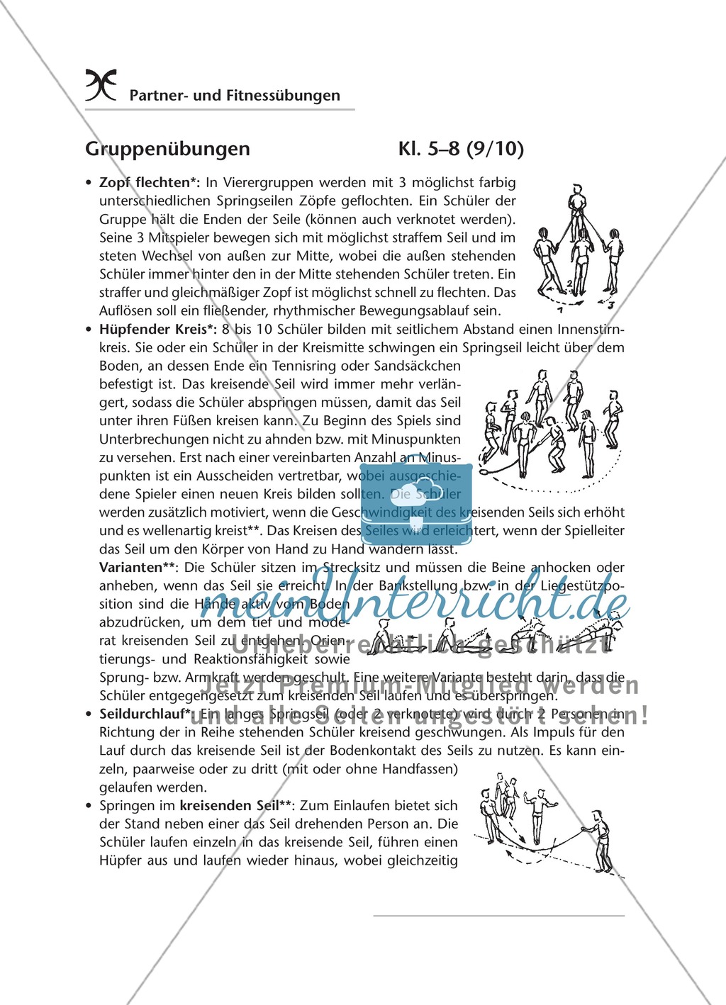 Sammlung von Partner- und Gruppenübungen zur Förderung von Kraft, Ausdauer und Gleichgewicht Preview 12