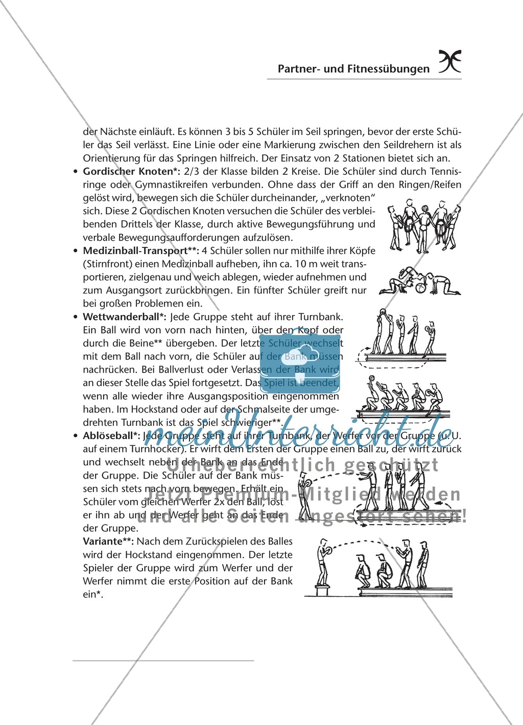 Sammlung von Partner- und Gruppenübungen zur Förderung von Kraft, Ausdauer und Gleichgewicht Preview 13